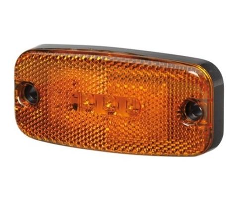 Lumina de poziție LED HELLA 2PS 357 008-001, 51 x 111 mm, 0.8 W, 12/24 V, portocalie, lungime cablu 500 mm, fără suport